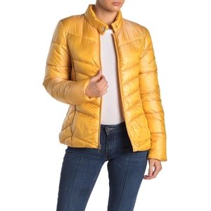VIA SPIGA Gold Puffer Jacket